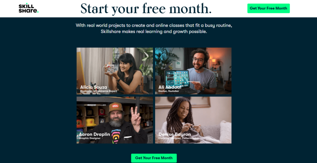 Skillshare's user experience (UX)